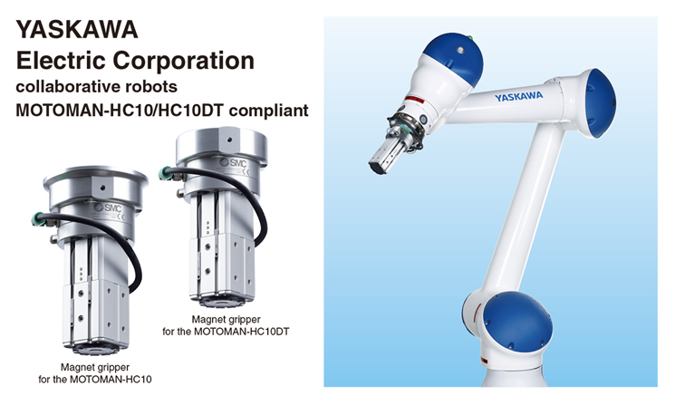 Tay gắp nam châm SMC cho Cobot mã MHM-X7400A-HC10／HC10DT của YASKAWA