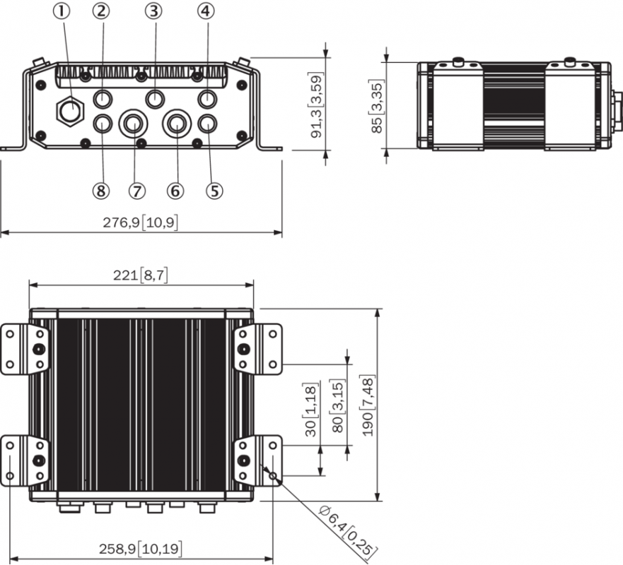 Camera thị giác máy 3D Visionary-B / Visionary-B PS hệ lái hỗ trợ điều hướng mã V3S173-2AAAAAAP01