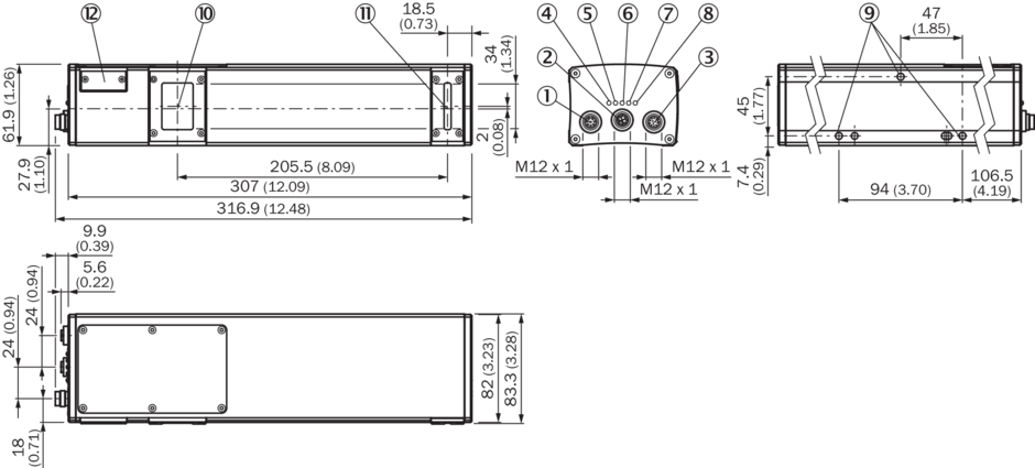 Camera thị giác máy 3D thiết bị lập trình không gian ứng dụng SICK TriSpectorP1000 mã V3T13P-MR62A7